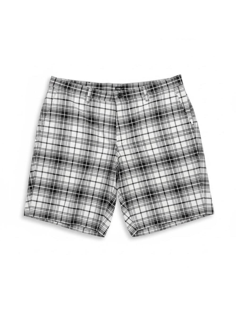 COOL 18 PRO Shorts Mens 38 Black White Plaid Golf Performance Stretch QuickDry